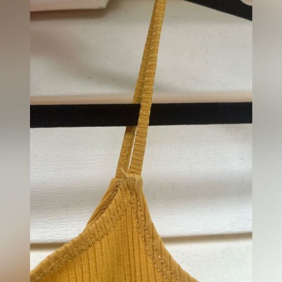 Reformation Jeans mustard thin strap tank top, ribbed, great condition, Small - Picture 4 of 5